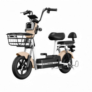 Велосипед з електромотором SPARK BEAM 14" 48 V / 400 W / 12 Ah Бежевий