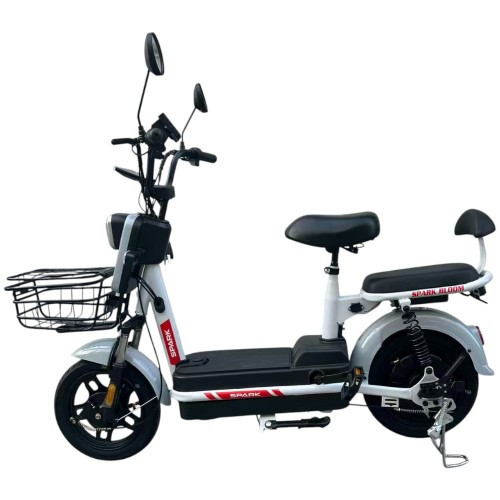 Велосипед з електромотором SPARK BLOOM 14" 48 V / 400 W / 12 Ah Сірий