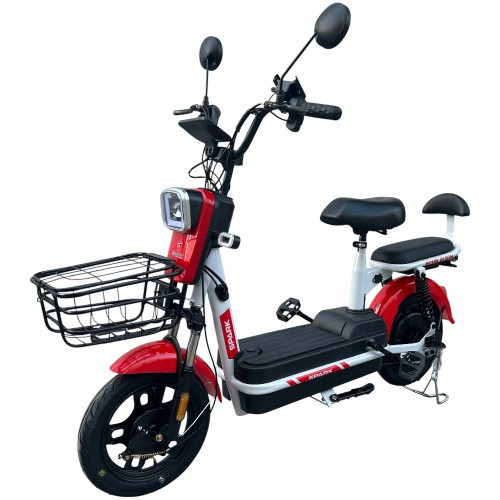 Велосипед з електромотором SPARK BLOOM 14" 48 V / 400 W / 12 Ah Темно-червоний