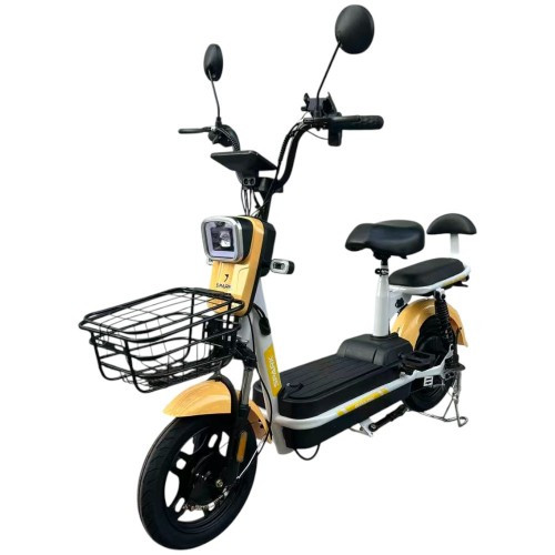 Велосипед з електромотором SPARK BLOOM 14" 48 V / 400 W / 12 Ah Жовтогарячий
