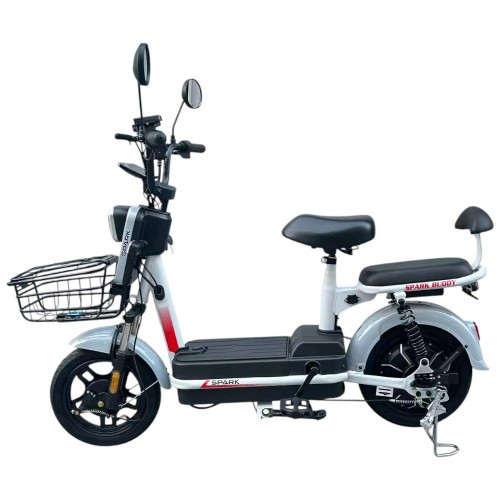 Велосипед з електромотором SPARK BUDDY 14" 48 V / 500 W / 12 Ah Сірий