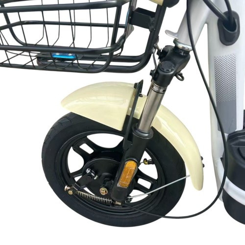 Велосипед з електромотором SPARK BUDDY 14" 48 V / 500 W / 12 Ah Бежевий