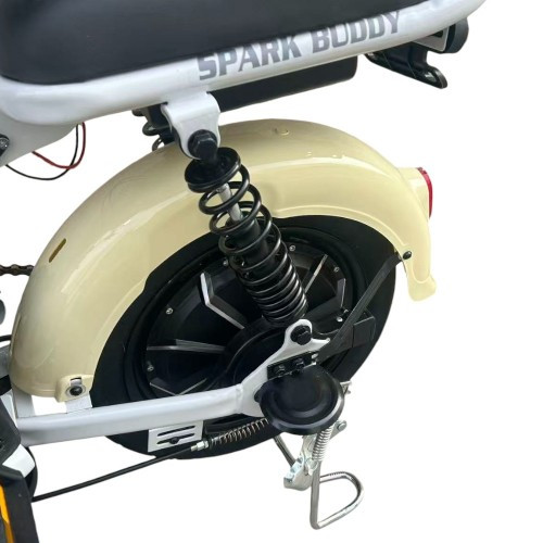 Велосипед з електромотором SPARK BUDDY 14" 48 V / 500 W / 12 Ah Бежевий