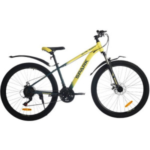 Велосипед SPARK APEX (колеса — 27,5", сталева рама — 15") жовтий із зеленим