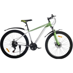 Велосипед SPARK APEX (колеса — 27,5", сталева рама — 17") зелений зі світло-сірим