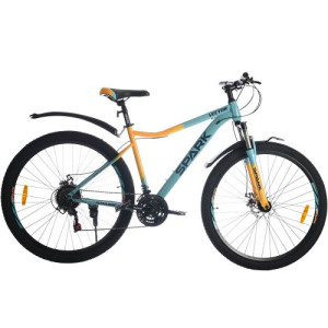 Велосипед SPARK VECTOR (колеса — 29", сталева рама — 19" блакитний із жовтим