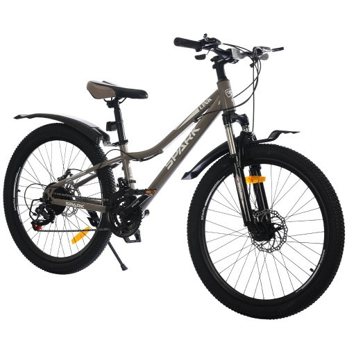 Велосипед SPARK LINK (колеса — 24", сталева рама — 11") сірий