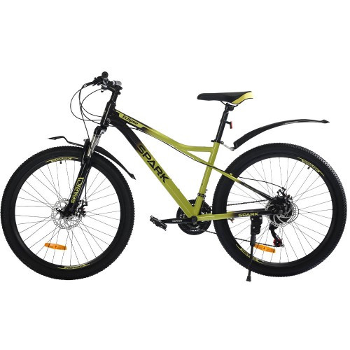 Велосипед SPARK ECLIPSE (колеса — 26", сталева рама — 13" салатовий із чорним