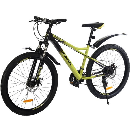 Велосипед SPARK ECLIPSE (колеса — 26", сталева рама — 13" салатовий із чорним