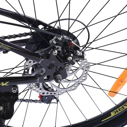 Велосипед SPARK ECLIPSE (колеса — 26", сталева рама — 13" салатовий із чорним