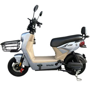 Велосипед з електромотором SPARK AMP 14" 48 V / 800 W / 25 Ah сірий