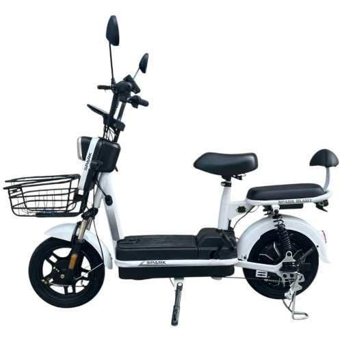 Велосипед з електромотором SPARK BUDDY 14" 48 V / 500 W / 12 Ah Білий