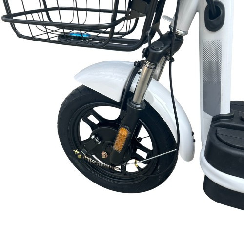 Велосипед з електромотором SPARK BUDDY 14" 48 V / 500 W / 12 Ah Білий