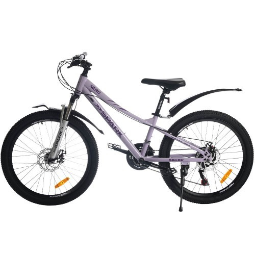 Велосипед SPARK NERO (колеса — 24", сталева рама — 12") світло-бузковий Велосипед SPARK NERO (колеса — 24", сталева рама — 12") світло-бузковий