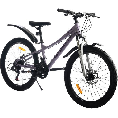 Велосипед SPARK NERO (колеса — 24", сталева рама — 12") світло-бузковий Велосипед SPARK NERO (колеса — 24", сталева рама — 12") світло-бузковий