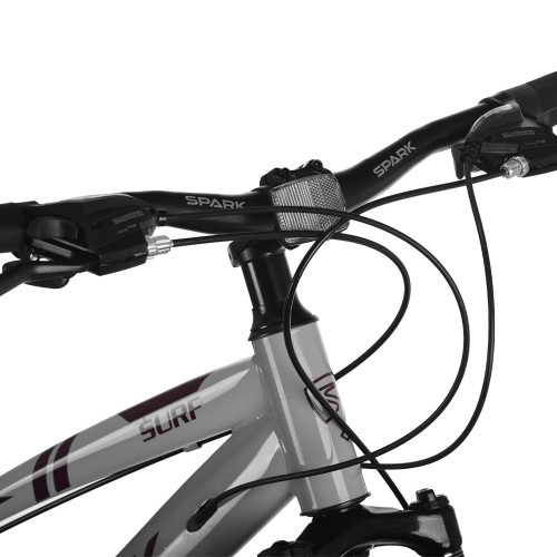Велосипед SPARK SURF (колеса — 24", сталева рама — 11") сірий
