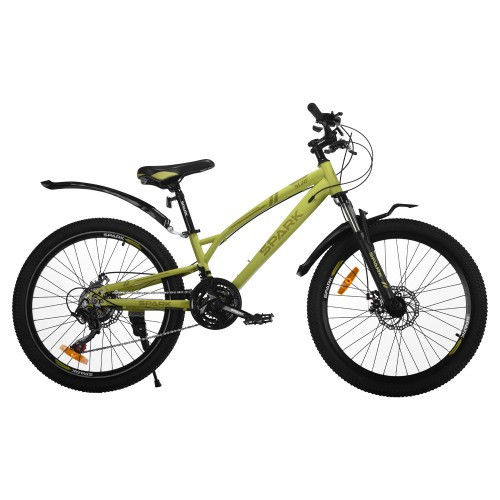 Велосипед SPARK SURF (колеса — 24", сталева рама — 11") салатовий