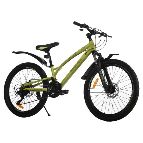 Велосипед SPARK SURF (колеса — 24", сталева рама — 11") салатовий