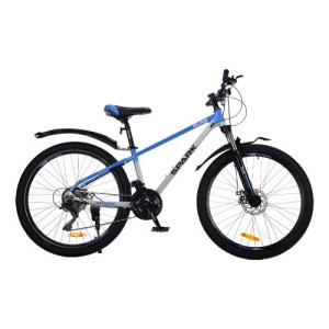 Велосипед SPARK BLINK (колеса — 26", сталева рама — 13") синій із сірим