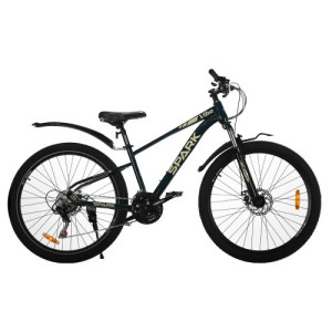 Велосипед SPARK VIBE (колеса — 27,5", сталева рама — 15") темно-зелений