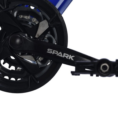 Велосипед SPARK VIBE (колеса — 27,5", сталева рама — 17") чорний із синім Велосипед SPARK VIBE (колеса — 27,5", сталева рама — 17") чорний із синім