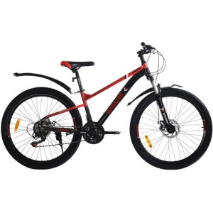 Велосипед SPARK EMBER (колеса - 26", стальная рама - 13") черный с красным