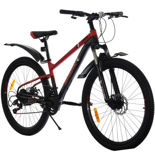 Велосипед SPARK EMBER (колеса - 26", стальная рама - 13") черный с красным Велосипед SPARK EMBER (колеса - 26", стальная рама - 13") черный с красным