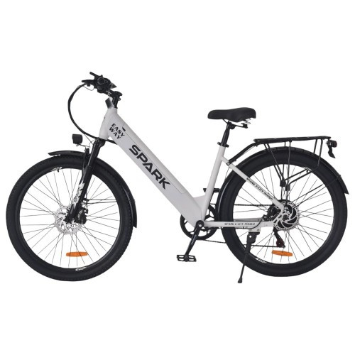 Велосипед з електромотором SPARK E-CITY EASY WAY 17" 48 V/500W/12,5Ah сірий матовий Велосипед з електромотором SPARK E-CITY EASY WAY 17" 48 V/500W/12,5Ah сірий матовий