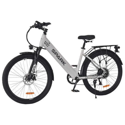 Велосипед з електромотором SPARK E-CITY EASY WAY 17" 48 V/500W/12,5Ah сірий матовий Велосипед з електромотором SPARK E-CITY EASY WAY 17" 48 V/500W/12,5Ah сірий матовий
