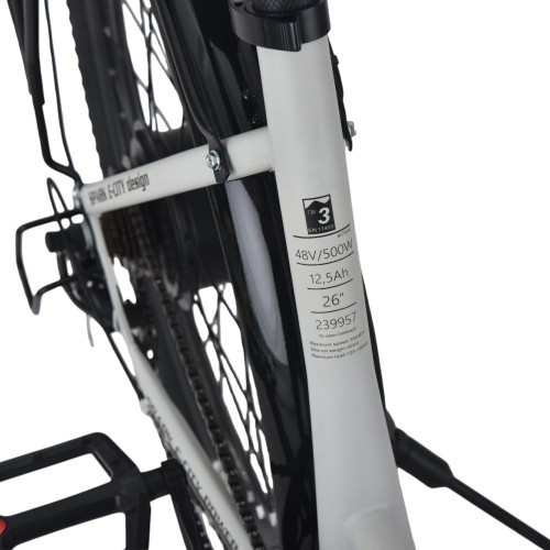 Велосипед з електромотором SPARK E-CITY EASY WAY 17" 48 V/500W/12,5Ah сірий матовий Велосипед з електромотором SPARK E-CITY EASY WAY 17" 48 V/500W/12,5Ah сірий матовий
