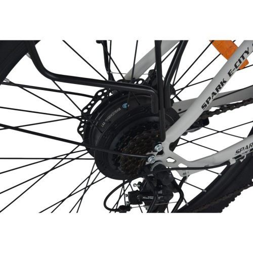 Велосипед з електромотором SPARK E-CITY EASY WAY 17" 48 V/500W/12,5Ah сірий матовий Велосипед з електромотором SPARK E-CITY EASY WAY 17" 48 V/500W/12,5Ah сірий матовий