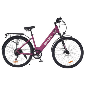 Велосипед з електромотором SPARK E-CITY EASY WAY 18" 48 V/500W/12,5Ah фіолетовий матовий