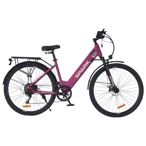 Велосипед з електромотором SPARK E-CITY EASY WAY 18" 48 V/500W/12,5Ah фіолетовий матовий