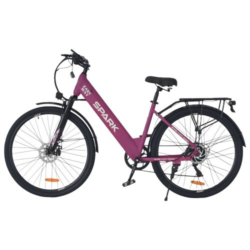 Велосипед з електромотором SPARK E-CITY EASY WAY 18" 48 V/500W/12,5Ah фіолетовий матовий