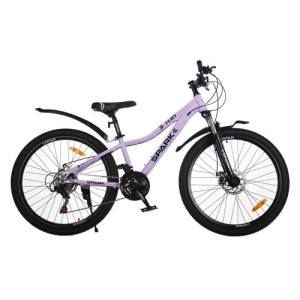 Велосипед SPARK FURY (колеса — 26", сталева рама — 13" бузковий