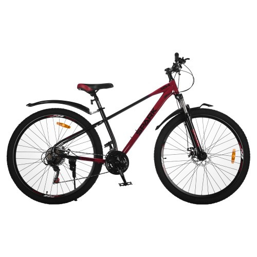 Велосипед SPARK NOVA (колеса — 29", сталева рама — 17" вишневий із чорним Велосипед SPARK NOVA (колеса — 29", сталева рама — 17" вишневий із чорним