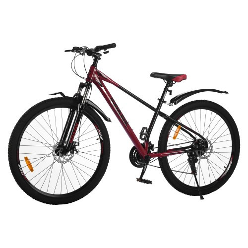 Велосипед SPARK NOVA (колеса — 29", сталева рама — 17" вишневий із чорним Велосипед SPARK NOVA (колеса — 29", сталева рама — 17" вишневий із чорним