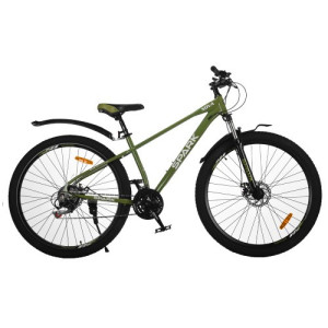 Велосипед SPARK NOVA (колеса — 29", сталева рама — 17") оливковий