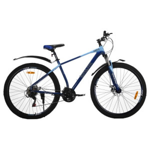 Велосипед SPARK NOVA (колеса — 29", сталева рама — 19" темно-синій із блакитним