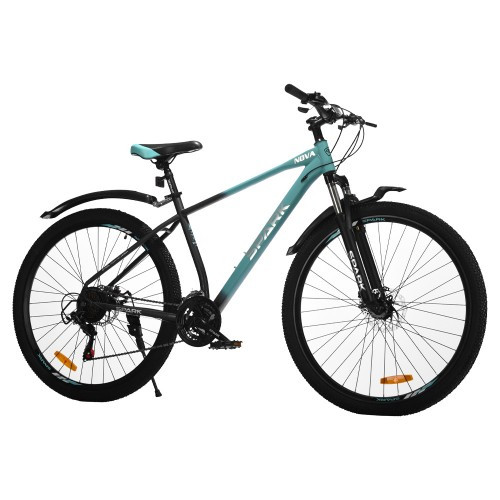 Велосипед SPARK NOVA (колеса — 29", сталева рама — 19" бірюзовий із чорним Велосипед SPARK NOVA (колеса — 29", сталева рама — 19" бірюзовий із чорним