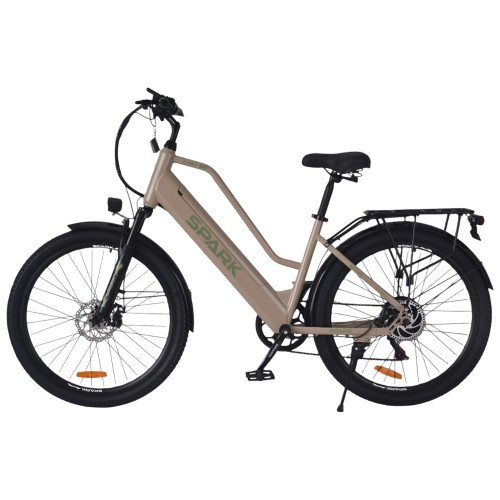 Велосипед з електромотором SPARK E-CITY EASY GO 17" 48 V/500W/12,5Ah бежевий