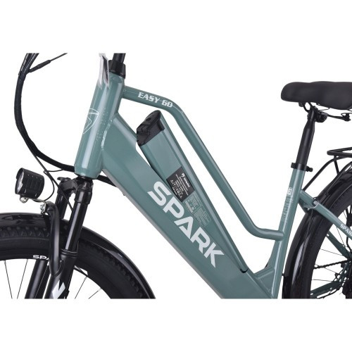 Велосипед з електромотором SPARK E-CITY EASY GO 17" 48 V/500W/12,5Ah сіро-оливковий Велосипед з електромотором SPARK E-CITY EASY GO 17" 48 V/500W/12,5Ah сіро-оливковий