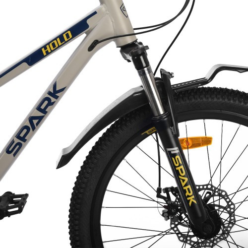 Велосипед SPARK HOLD (колеса — 24", сталева рама — 11") сірий Велосипед SPARK HOLD (колеса — 24", сталева рама — 11") сірий