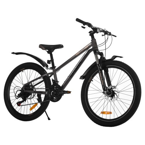 Велосипед SPARK HOLD (колеса — 24", сталева рама — 11") темно-графітовий Велосипед SPARK HOLD (колеса — 24", сталева рама — 11") темно-графітовий