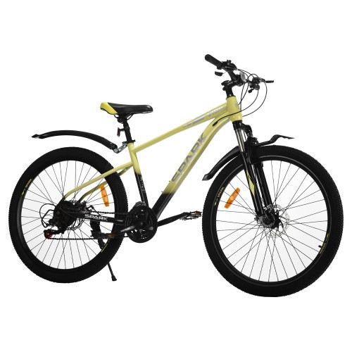 Велосипед SPARK VIBE (колеса — 27,5", сталева рама — 17" лаймовий з чорним Велосипед SPARK VIBE (колеса — 27,5", сталева рама — 17" лаймовий з чорним