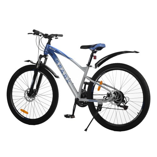 Велосипед SPARK BLITZ (колеса — 27,5", сталева рама — 15") синій із сірим