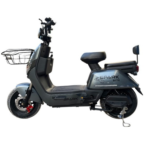 Велосипед з електромотором SPARK BITE 60V/1000W/20Ah 14" Сірий Велосипед з електромотором SPARK BITE 60V/1000W/20Ah 14" Сірий