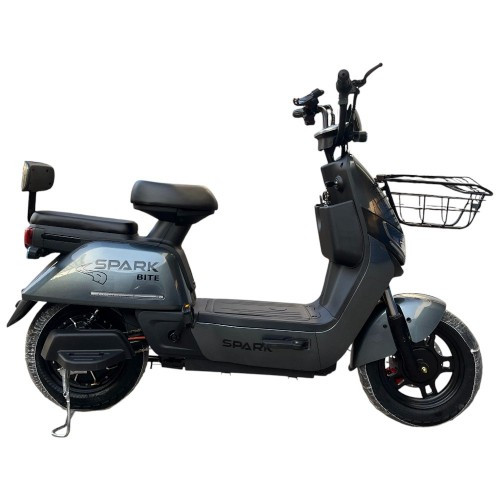 Велосипед з електромотором SPARK BITE 60V/1000W/20Ah 14" Сірий Велосипед з електромотором SPARK BITE 60V/1000W/20Ah 14" Сірий