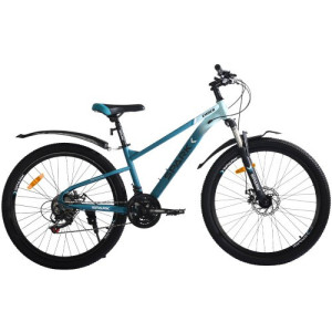 Велосипед SPARK EMBER (колеса — 26", сталева рама — 13") блакитний із бірюзовим
