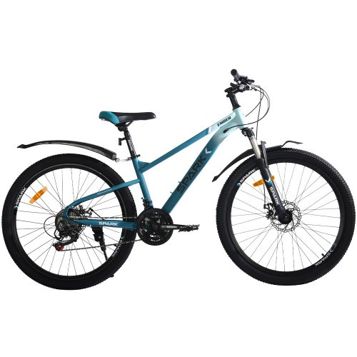 Велосипед SPARK EMBER (колеса — 26", сталева рама — 13") блакитний із бірюзовим Велосипед SPARK EMBER (колеса — 26", сталева рама — 13") блакитний із бірюзовим